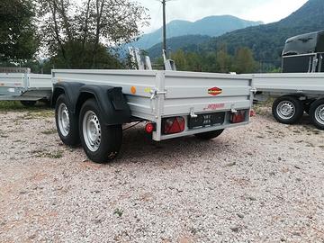 Carrello rimorchio auto doppio asse