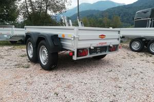 Carrello rimorchio auto doppio asse