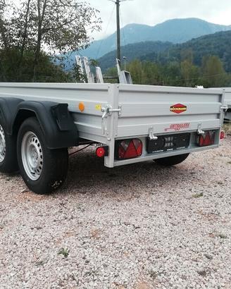 Carrello rimorchio auto doppio asse