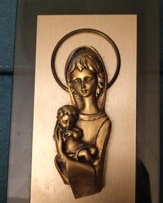 Quadretto Madonna con Bambino vintage
