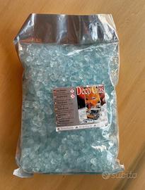 Sassolini acrilici azzurri per decorazioni - 1 kg