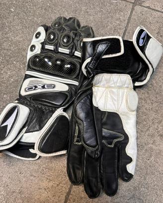 Guanti moto AXO pelle racing taglia L 10
