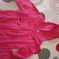 giacca felpa di cotone con cerniera