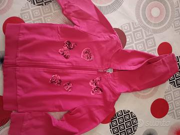 giacca felpa di cotone con cerniera