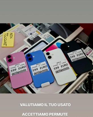 IPHONE 16 128GB mix colori