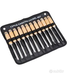 Set 12 utensili taglio legno
