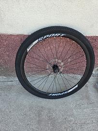 Ruota Anteriore Bici 27.5 Disco Gomma