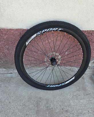 Ruota Anteriore Bici 27.5 Disco Gomma