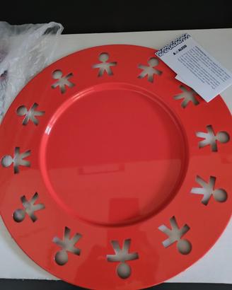 Alessi sottopiatto/ vassoio  rosso