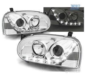 FARI VOLKSWAGEN VW GOLF 3 LUCE DIURNA LED FONDO CR