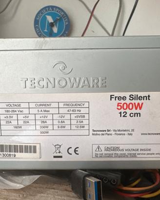 Alimentatore 500 w atx piu scda per alimentazione