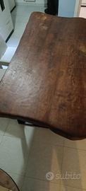 Tavolo in legno massello rustico in ciliegio 