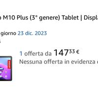Lenovo tablet M 10 plus