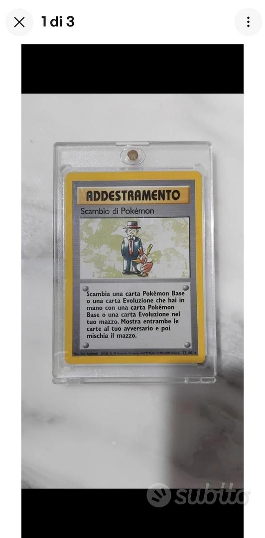 addestramento pokemon card P0099 POKEMON - ADDESTRAMENTO Gioco d'Azzardo 60/62 * Fossil main image 1