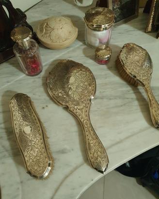 oggetti antichi in argento  da toeletta