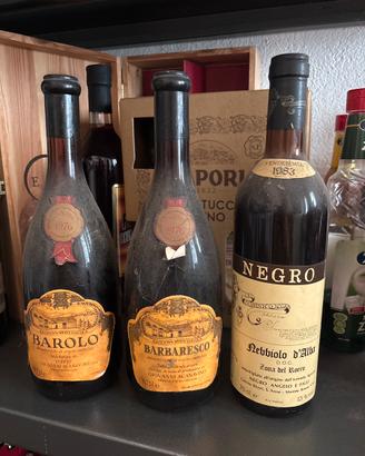 Bottiglie vino vecchie