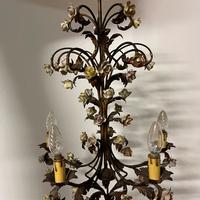 Lampadario in ferro battuto. Vintage anni’60