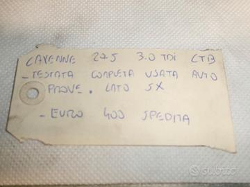 Testata comp.usata auto prove per porche cayenne