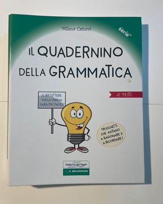 Libro a schede di grammatica