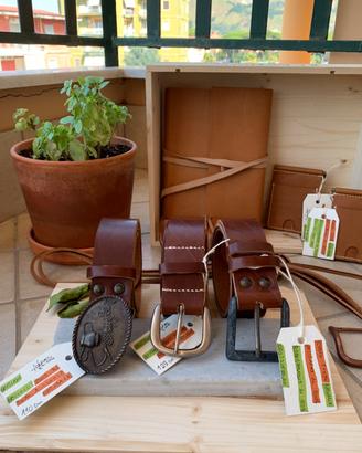 Cinture in pelle di Toro 100%Naturali Fatte a mano