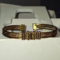 braccialetto etnico rame tibetano a mano