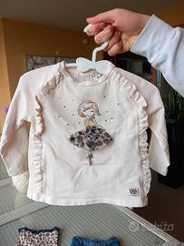 ORIGINAL M. COMPLETO BIMBA 4 PEZZI LEOPARDATO 6-9M