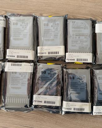 10 hard disk SAS 10k 146 gb HP