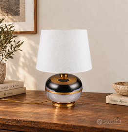 Lampada Oroten in ottone e oro 24 K anni ’80
