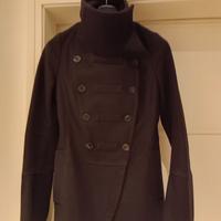 cappotto Patrizia Pepe midi in pura lana marrone