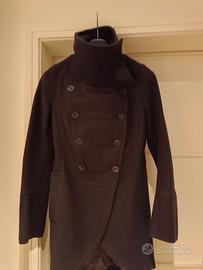 cappotto Patrizia Pepe midi in pura lana marrone