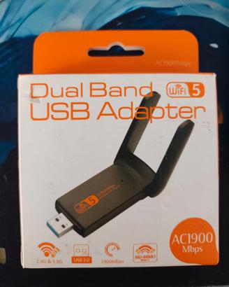 Dual Band AC1900 adattatore wi-fi USB 3.0