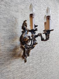 Lampadari Apliques con candelabri in bronzo 