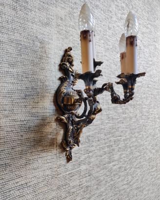 Lampadari Apliques con candelabri in bronzo 