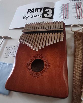 kalimba strumento musicale 17 keys in legno  