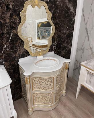 Mobile Bagnobombato lusso con top marmo