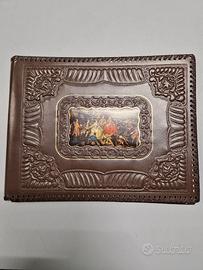 Album porta foto in cuoio vintage 