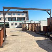 PERGOLATO PORTA TENDE DA SOLE CON VASCHE PER FIORI