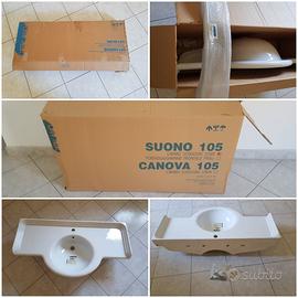 Nuovo lavabo bagno semi incasso