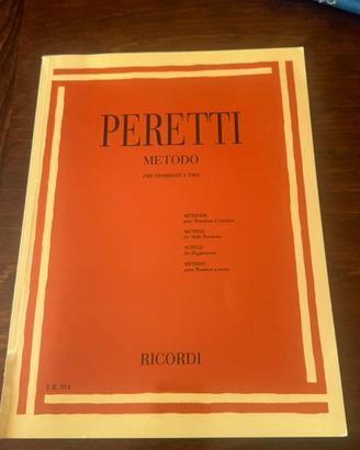 Libro Peretti metodo per trombone a tiro