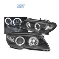 FARI BMW E46 03-06 ANGEL EYES CCFL FONDO NERO