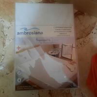 Coprimaterasso singolo sanitario in spugna di coto