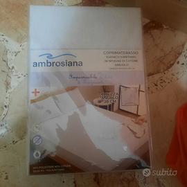 Coprimaterasso singolo sanitario in spugna di coto