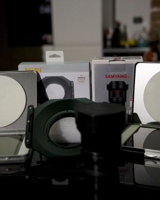 Holder Nisi e filtri Haida 150x150 x Samyang 14mm