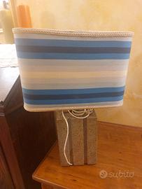 lampada vintage base marmo