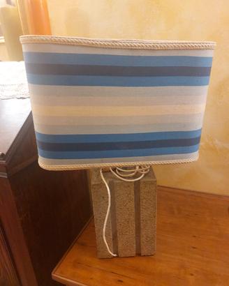 lampada vintage base marmo