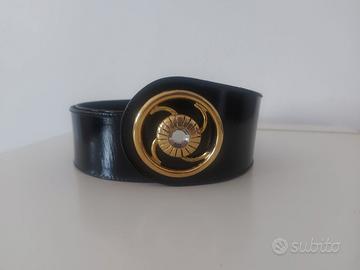 Cintura Alta / Fusciacca Nera con Fibbia  oro
