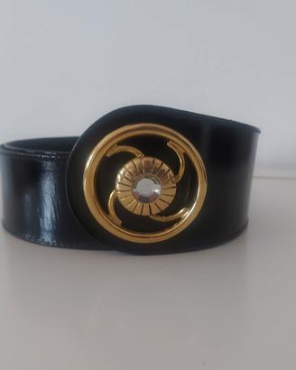 Cintura Alta / Fusciacca Nera con Fibbia  oro