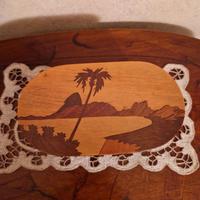 Scatola Cofanetto legno intarsiato