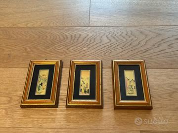 Quadretti foglia oro 3x8