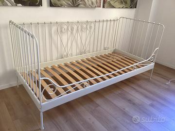 Letto in ferro battuto + doghe in legno